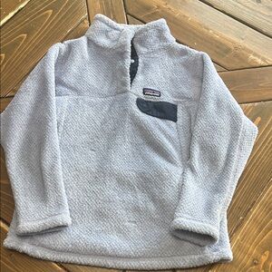 Patagonia Kids Light Gray Fleece Pullover